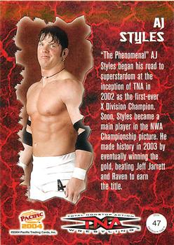 2004 Pacific TNA #47 AJ Styles Back