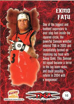 2004 Pacific TNA - Red #16 Ekmo Fatu Back