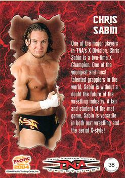 2004 Pacific TNA - Red #38 Chris Sabin Back