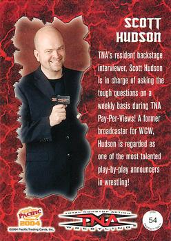 2004 Pacific TNA - Red #54 Scott Hudson Back