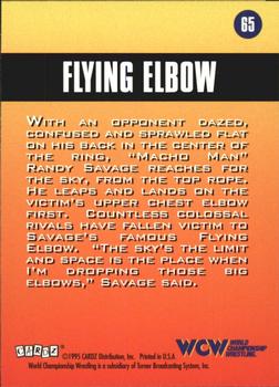 1995 Cardz WCW Main Event #65 Flying Elbow Back