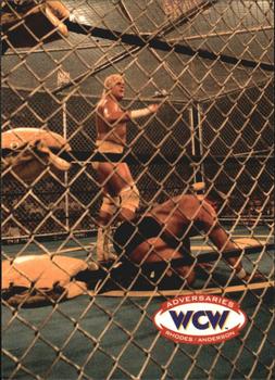 1995 Cardz WCW Main Event #71 Dustin/Arn (Cage Match) Front