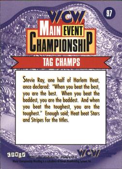 1995 Cardz WCW Main Event #97 Harlem Heat Back