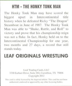 2012 Leaf Originals #HTM The Honky Tonk Man Back