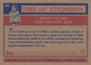 2012 Topps Heritage WWE #68 Chief Jay Strongbow Back