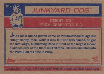 2012 Topps Heritage WWE #85 Junkyard Dog Back