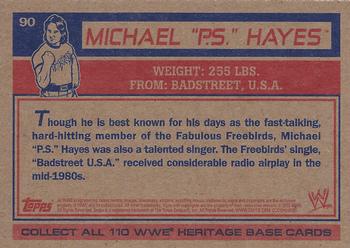 2012 Topps Heritage WWE #90 Michael PS Hayes Back