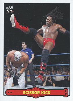 2012 Topps Heritage WWE - Ringside Action #18 Booker T/Scissor Kick Front