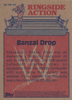 2012 Topps Heritage WWE - Ringside Action #45 Yokozuna/Banzai Drop Back