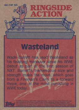 2012 Topps Heritage WWE - Ringside Action #46 Wade Barrett/Wasteland Back