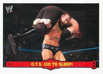 2012 Topps Heritage WWE - Ringside Action #38 CM Punk/G.T.S. (Go To Sleep) Front