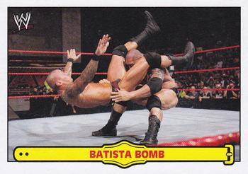 2012 Topps Heritage WWE - Ringside Action #53 Batista/Batista Bomb Front