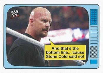 2012 Topps Heritage WWE - The Superstars Speak #1 Stone Cold Steve Austin Front
