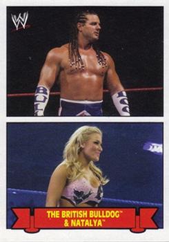 2012 Topps Heritage WWE - Family History #6 The British Bulldog / Natalya Front