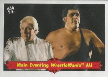 2012 Topps Heritage WWE - Andre The Giant Tribute #4 Main Eventing WrestleMania III Front