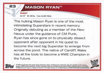2013 Topps WWE #23 Mason Ryan Back