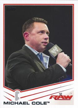 2013 Topps WWE #24 Michael Cole Front