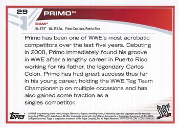 2013 Topps WWE #29 Primo Back