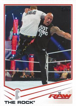 2013 Topps WWE #32 The Rock Front
