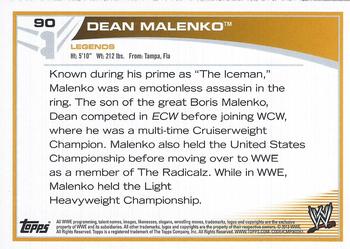 2013 Topps WWE #90 Dean Malenko Back