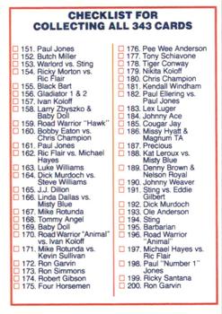 1988 Wonderama NWA #NNO Checklist 151-200 Back