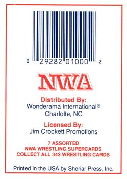 1988 Wonderama NWA #NNO Checklist 301-343 Front