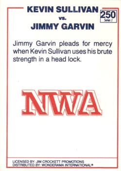 1988 Wonderama NWA #250 Kevin Sullivan vs Jimmy Garvin Back