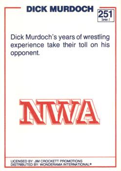 1988 Wonderama NWA #251 Dick Murdoch Back