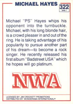 1988 Wonderama NWA #322 Michael Hayes Back