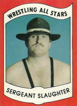 1982 Wrestling All Stars Series B #14 Sergeant Slaughter Front