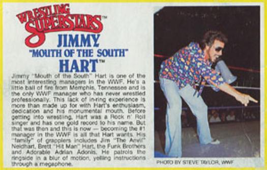 1984-88 LJN Wrestling Superstars Action Figure Cards #NNO Jimmy 