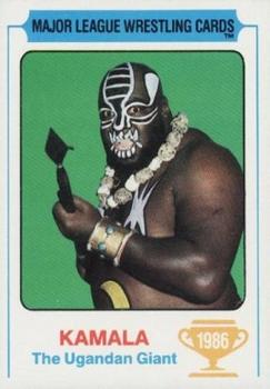 1986 Carnation Major League Wrestling #1 Kamala Front