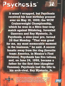 1999 Topps WCW Embossed #38 Psychosis Back