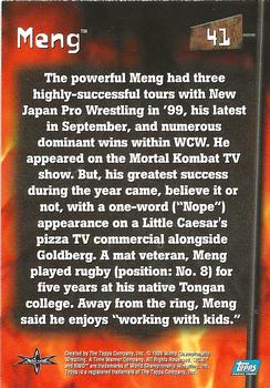 1999 Topps WCW Embossed #41 Meng Back
