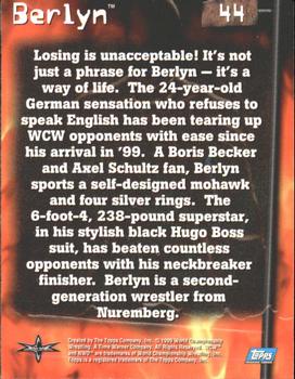 1999 Topps WCW Embossed #44 Berlyn Back