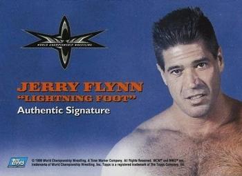 1999 Topps WCW Embossed - Autographs #NNO Jerry Flynn Back