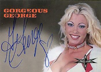 1999 Topps WCW Embossed - Autographs #NNO Gorgeous George Front