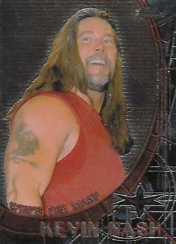 1999 Topps WCW Embossed - Chrome #2 Goldberg / Kevin Nash Back