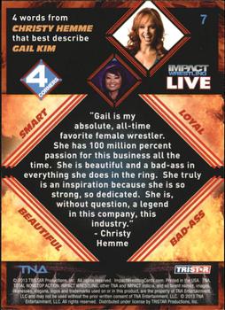 2013 TriStar TNA Impact Live #7 Gail Kim Back