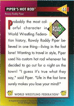 1995 WWF Magazine #44 Piper's Hot Rod (Rowdy Roddy Piper) Back