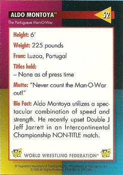 1995 WWF Magazine #52 Aldo Montoya (Portuguese Man-O-War) Back