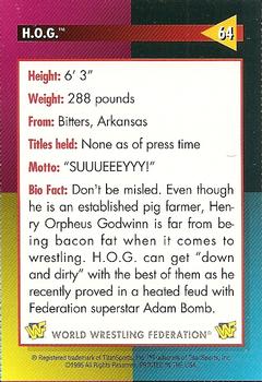 1995 WWF Magazine #64 H.O.G. (Henry Orpheus Godwinn) Back