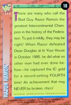 1996 WWF Magazine #18 Razor Ramon Back