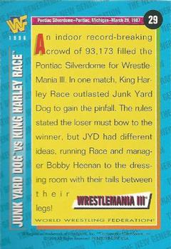 1996 WWF Magazine #29 Junk Yard Dog vs King Harley Race Back