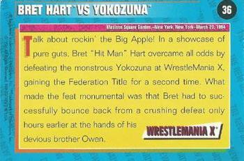 1996 WWF Magazine #36 Bret Hart vs Yokozuna Back