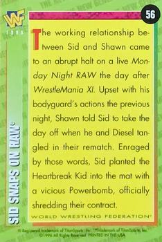 1996 WWF Magazine #56 Sid Snaps On Raw Back