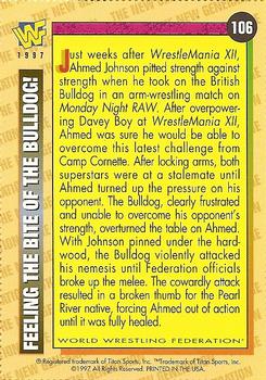 1997 WWF Magazine #106 Feeling the Bite of the Bulldog! Back