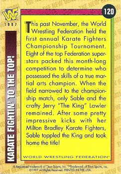 1997 WWF Magazine #120 Karate Fightin' to the Top! Back