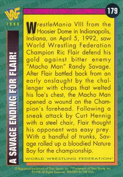 1998 WWF Magazine #179 A Savage Ending for Flair! Back