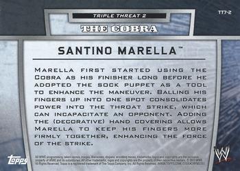 2013 Topps WWE - Triple Threat Tier 2 #TT7-2 Santino Marella Back